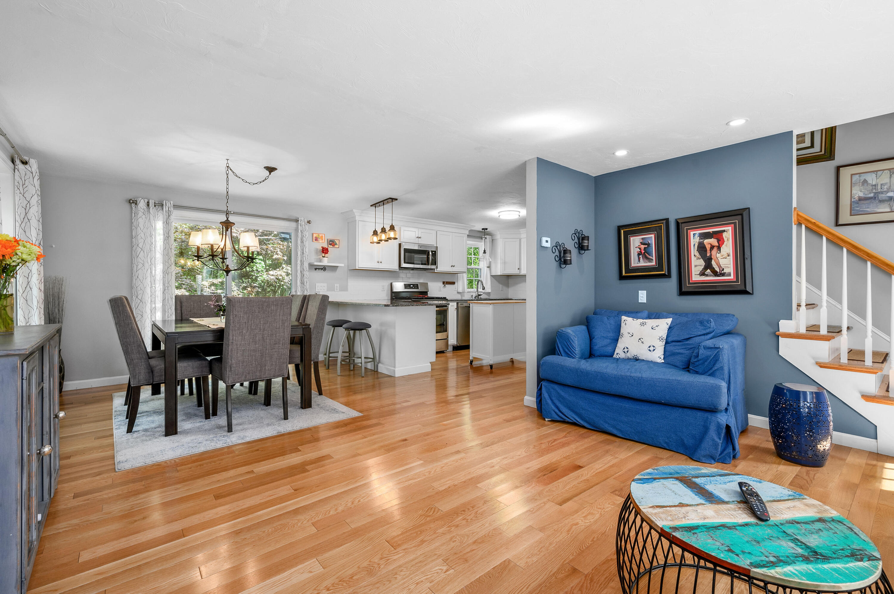 4 Santuit Lane Mashpee, MA 02649 - Photo 11 of 36 a living room with furniture and a dining table