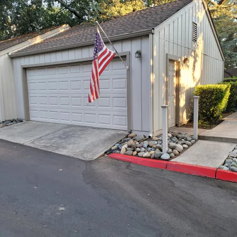 a house view with a outdoor space