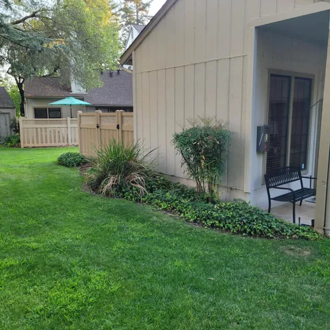 a house with trees in front of it