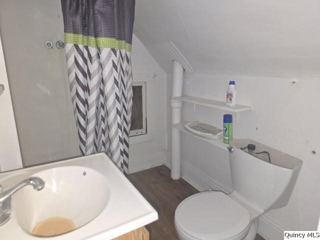 445 Wilcox Street Warsaw, IL 62379 - Photo 18 of 29 a bathroom with a sink toilet and shower