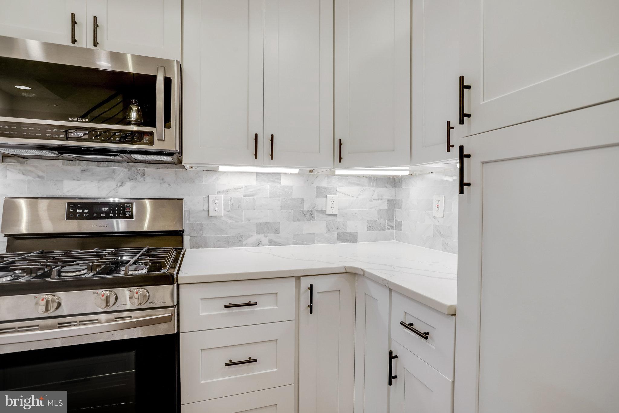 1225 Raum Street Northeast, Unit 1 Washington, DC 20002 - Photo 4 of 22 Beautiful Marble Backsplash