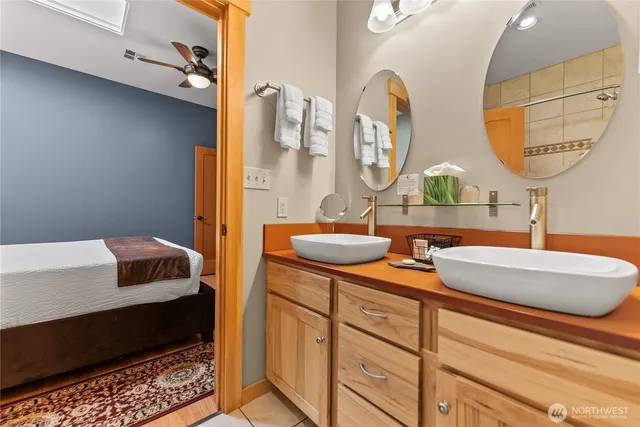 a living room with furniture fireplace and a flat screen tv