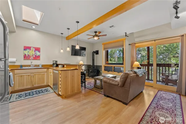 a view of outdoor space and deck