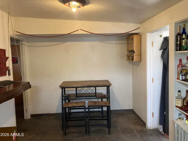 a view of small space with workspace