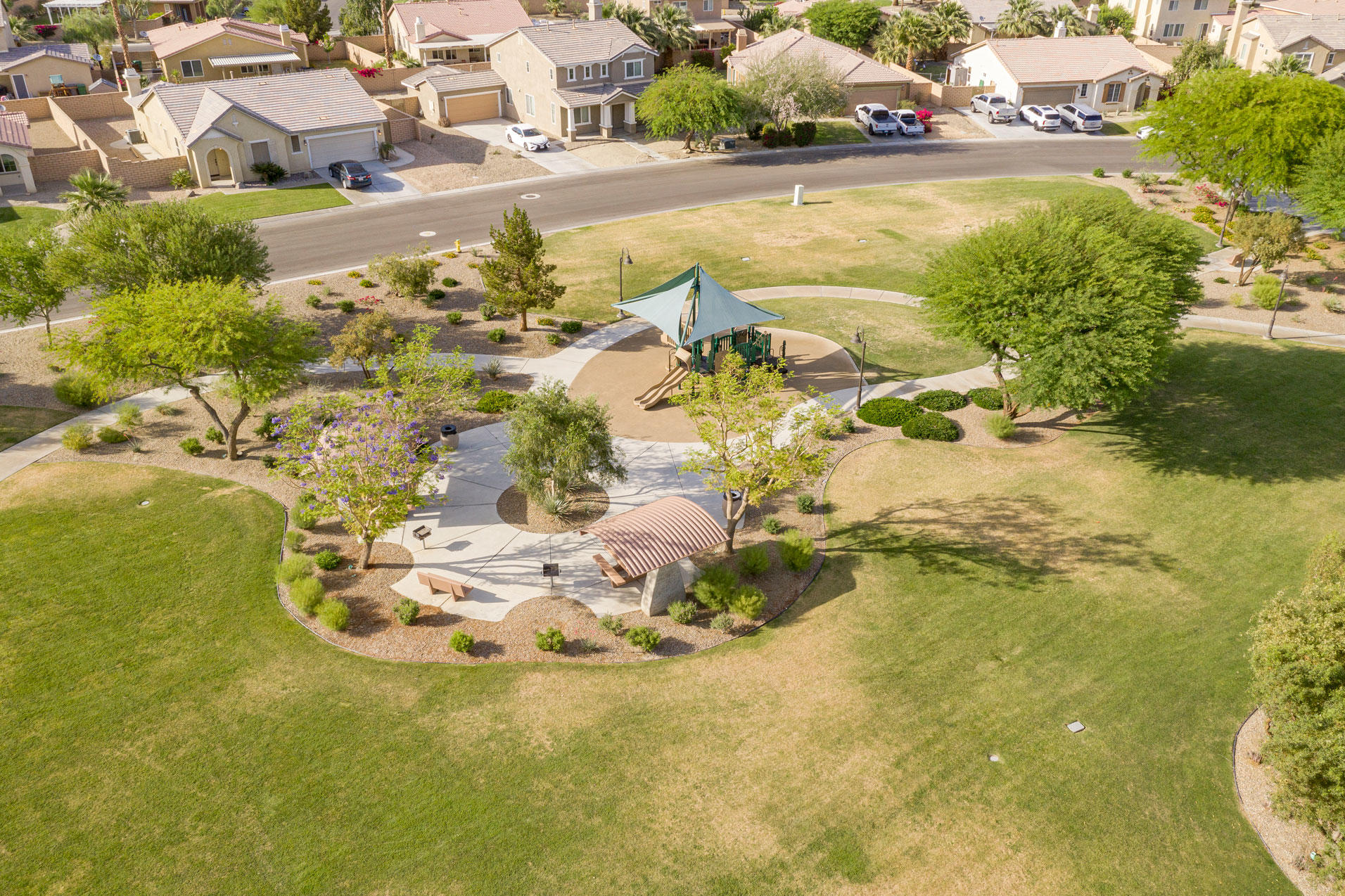 37196 Sandwell Street Indio, CA 92203 - Photo 34 of 34 a view of a swimming pool with an outdoor space