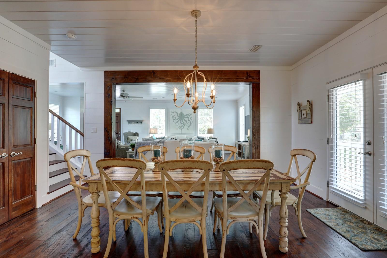 72 Gulf Point Road Santa Rosa Beach, FL 32459 - Photo 13 of 47 a dining room with furniture window and wooden floor