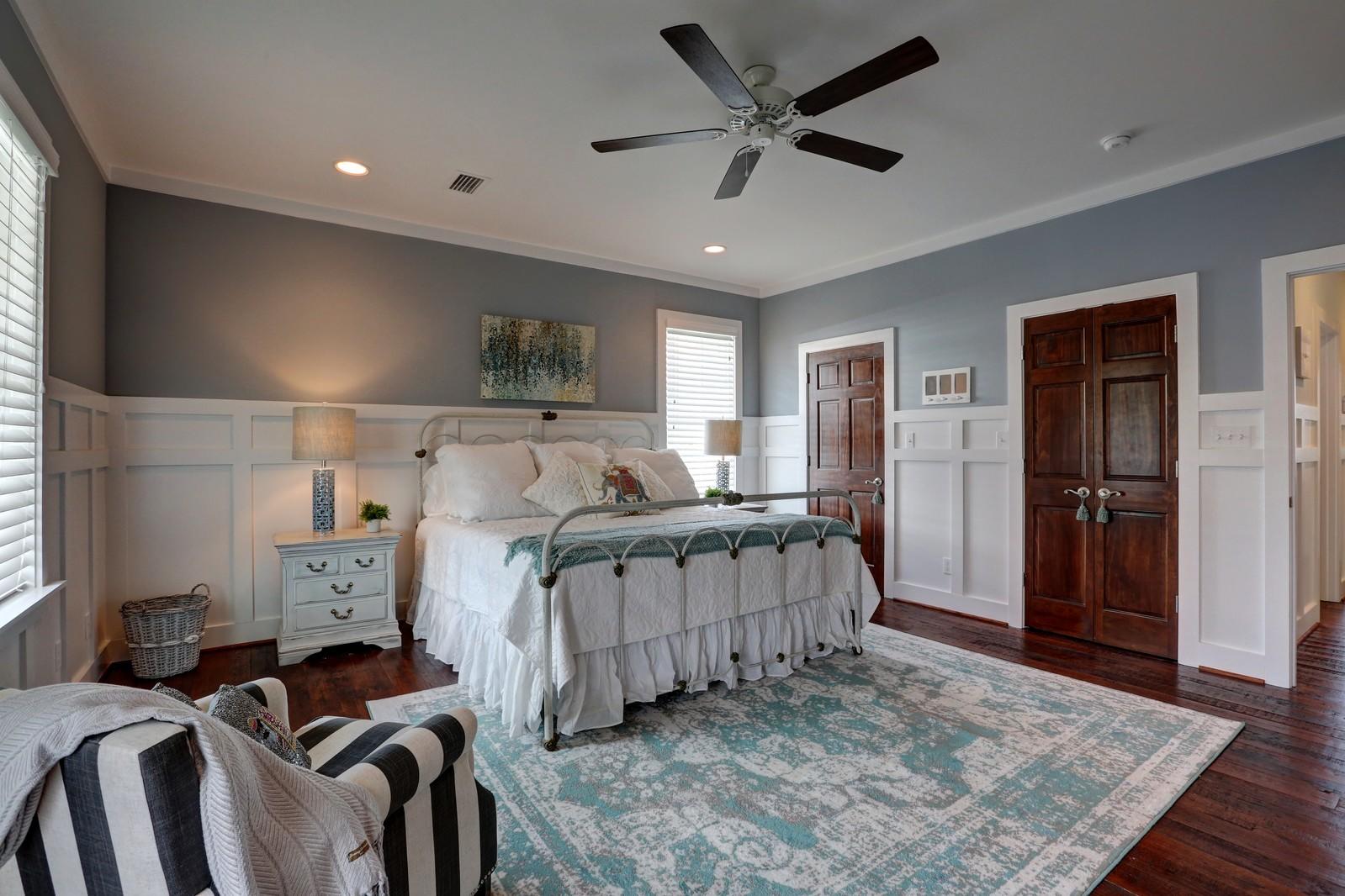 72 Gulf Point Road Santa Rosa Beach, FL 32459 - Photo 25 of 47 a bedroom with furniture and a ceiling fan