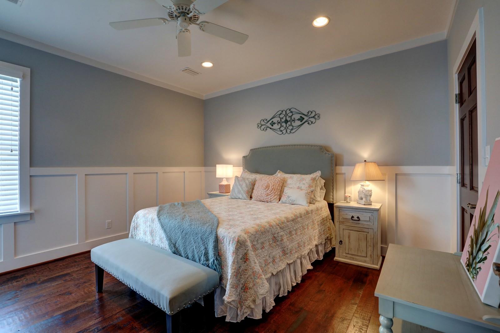 72 Gulf Point Road Santa Rosa Beach, FL 32459 - Photo 34 of 47 a bedroom with a bed and wooden floor