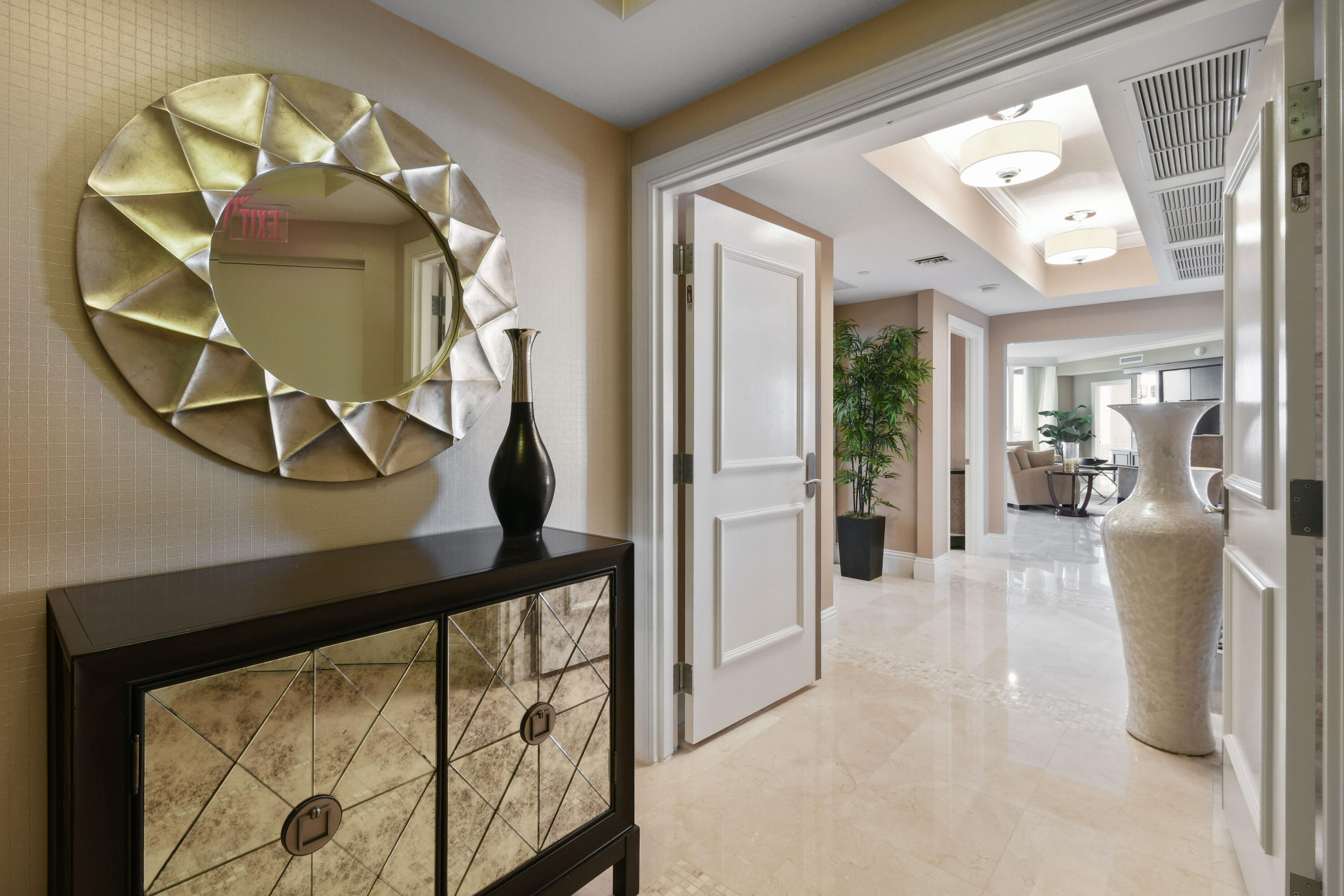 5050 North Ocean Drive, Unit 703 Singer Island, FL 33404 - Photo 2 of 52 wooden floor view with staircase