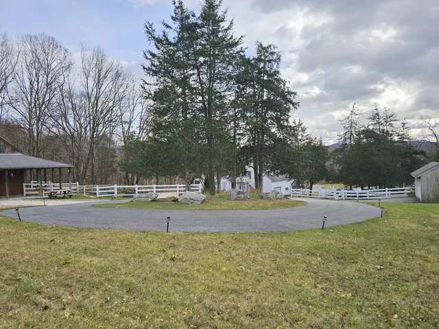 a view of an outdoor space and a yard