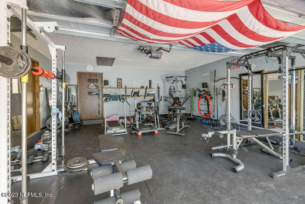 Attached garage