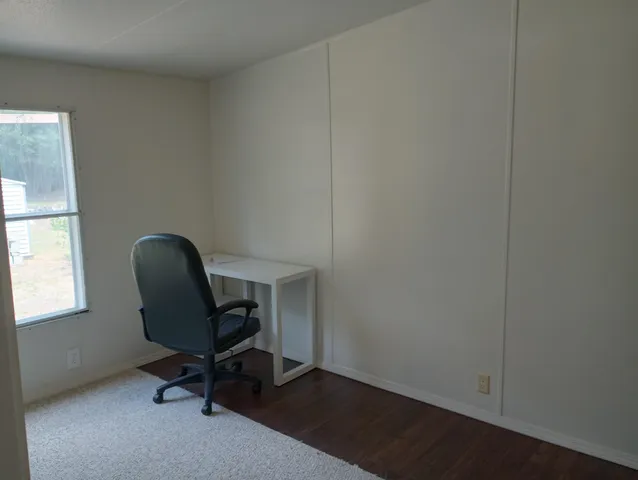 a view of a workspace with a window