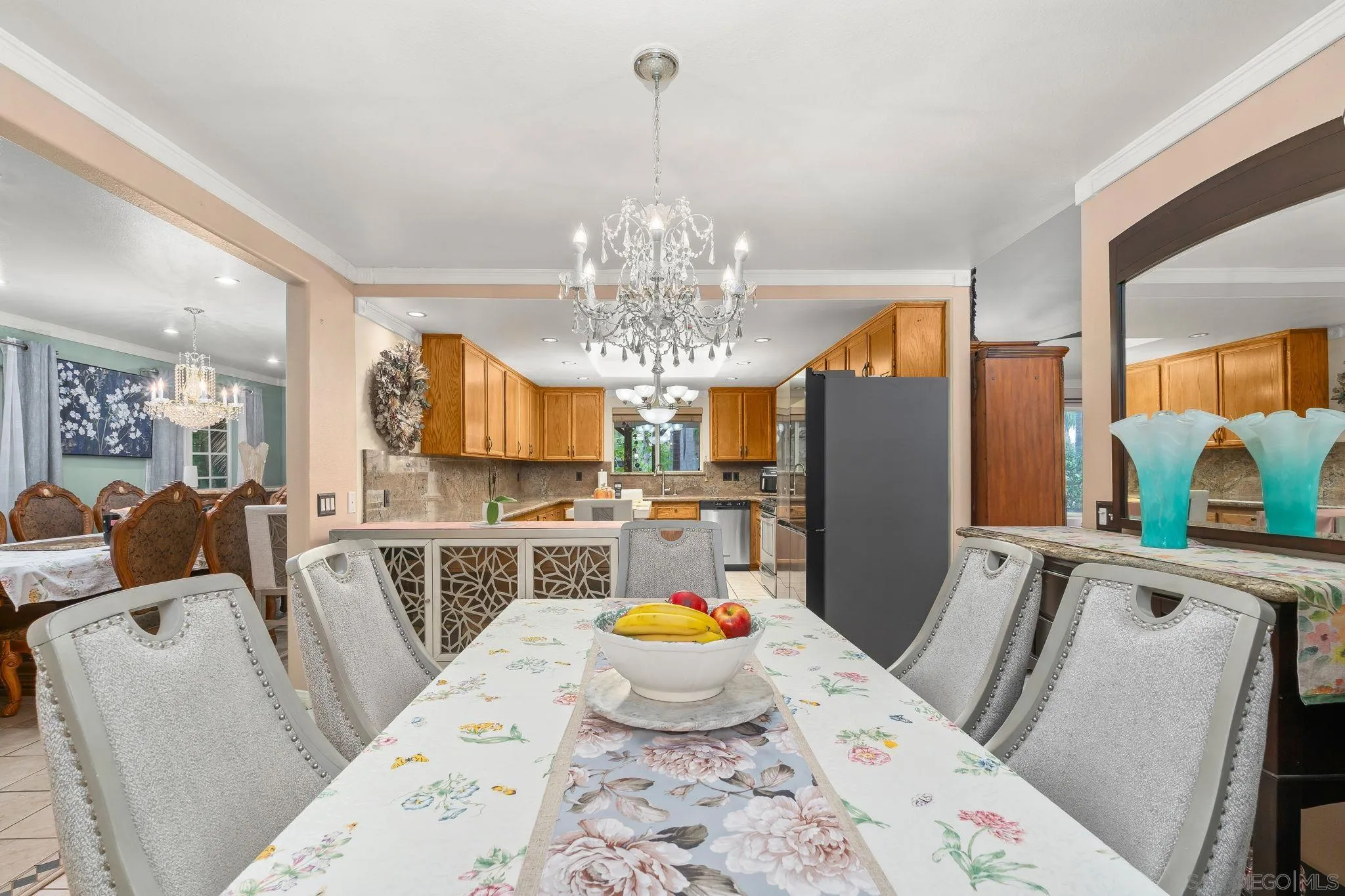 1451 Vía Lima Fallbrook, CA 92028 - Photo 28 of 41 a very nice looking dining room with a chandelier