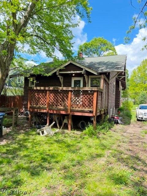 1706 Hampton Road Akron, OH 44305 - Photo 3 of 28 Rear of property with deck