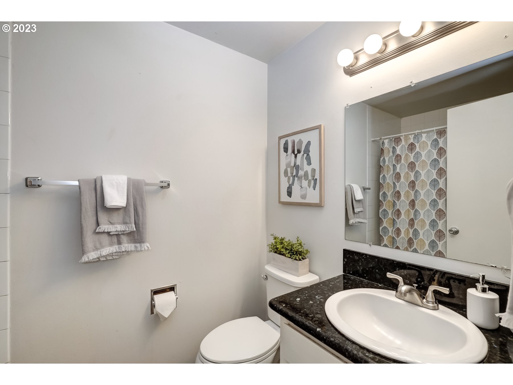 20430 Southwest Avon Court Beaverton, OR 97078 - Photo 23 of 29 a bathroom with a sink vanity mirror and toilet
