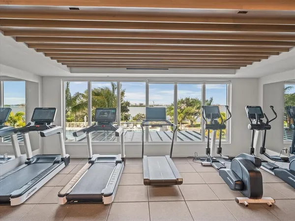 a view of a lake from a balcony