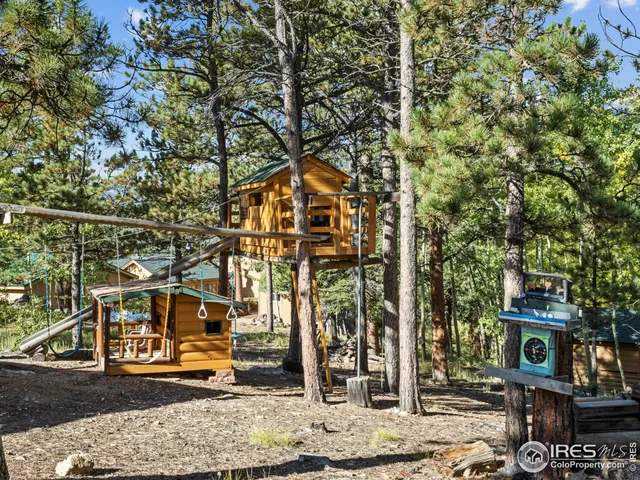 a building with trees in front of it