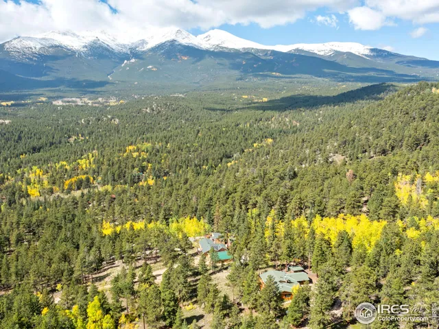 a view of an outdoor space and mountain view