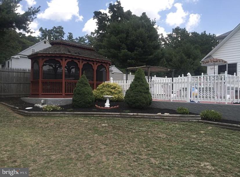 8 Chestnut Lane Clementon, NJ 08021 - Photo 4 of 15 Backyard view of Gazebo