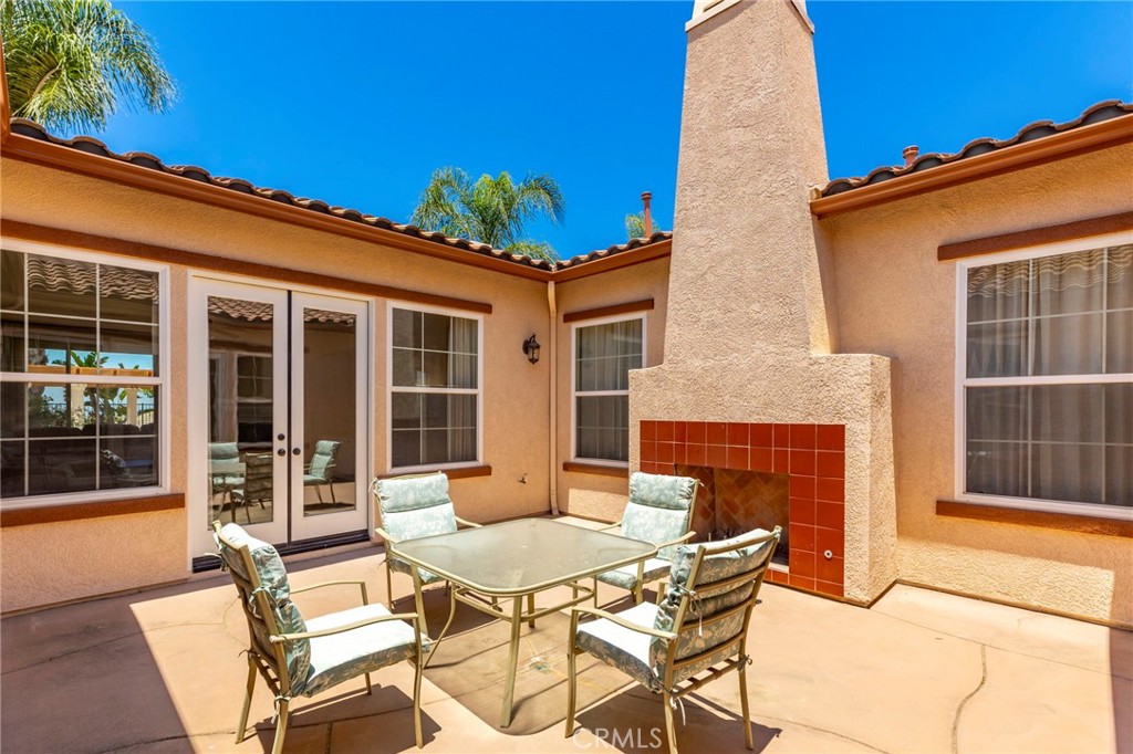 7907 Horizon View Drive Riverside, CA 92506 - Photo 49 of 58 Center courtyard with fireplace
