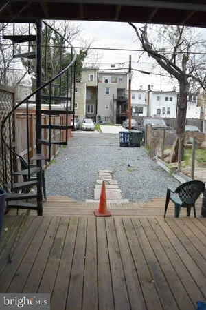 a view of outdoor space with seating area