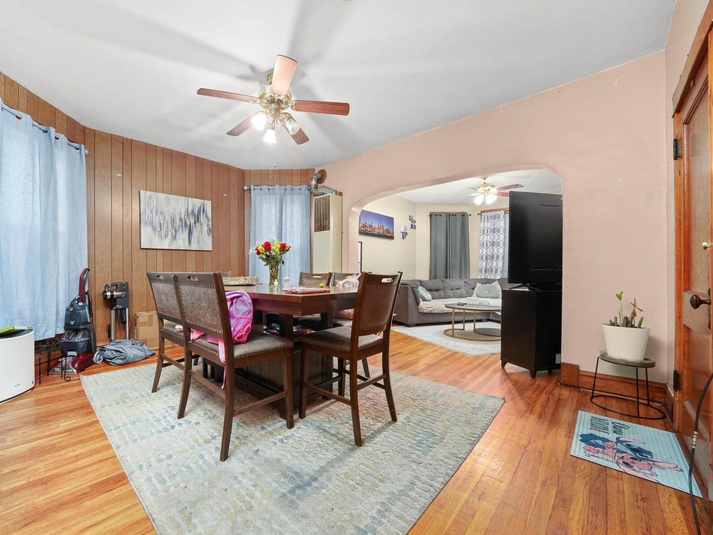 2131 North Springfield Avenue Chicago, IL 60647 - Photo 19 of 30 a view of a dining room with furniture and wooden floor