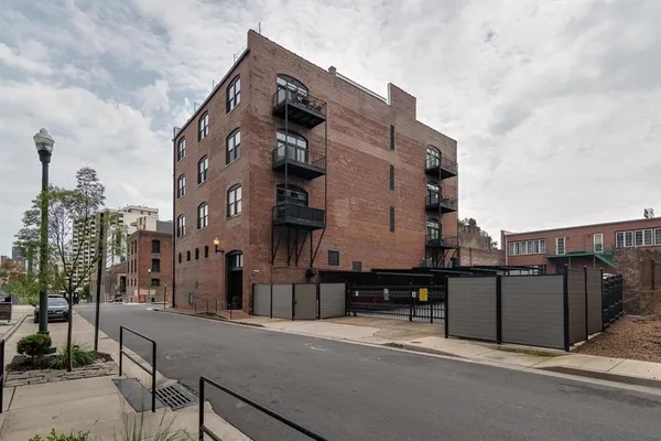 a street view along with residential building