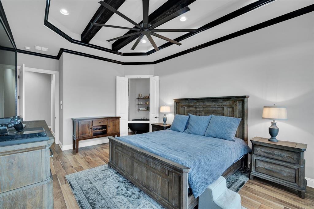 5811 Limestone Lane Midlothian, TX 76065 - Photo 12 of 40 a living room with furniture and a fireplace