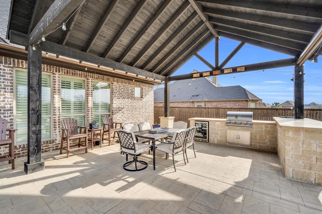 5811 Limestone Lane Midlothian, TX 76065 - Photo 7 of 40 a dining room with furniture and outdoor view