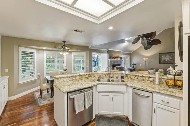 a room with furniture and a window