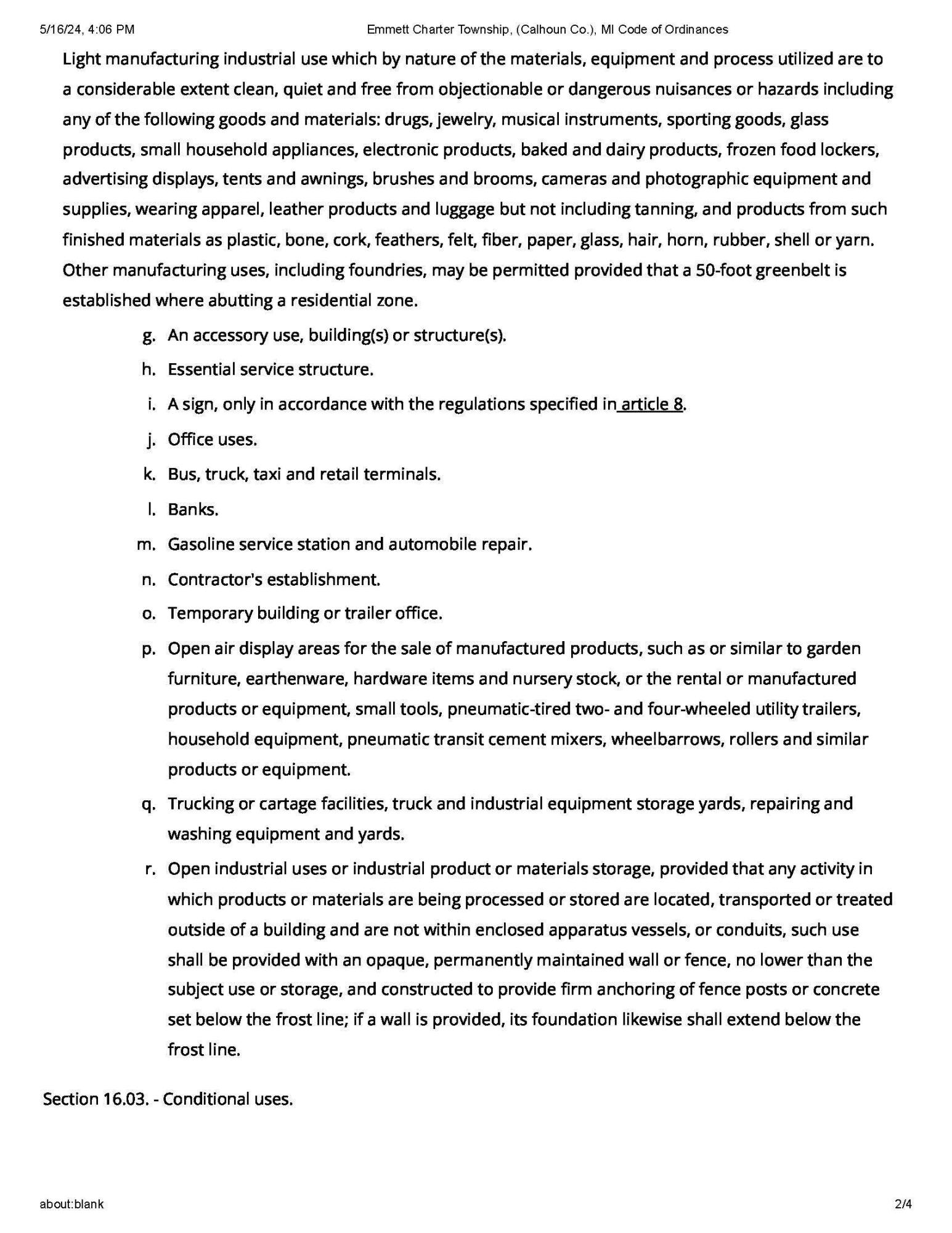 8583 Verona Road Battle Creek, MI 49014 - Photo 3 of 7 EmmettCharterTownshipCalhounCo.MICodeofO