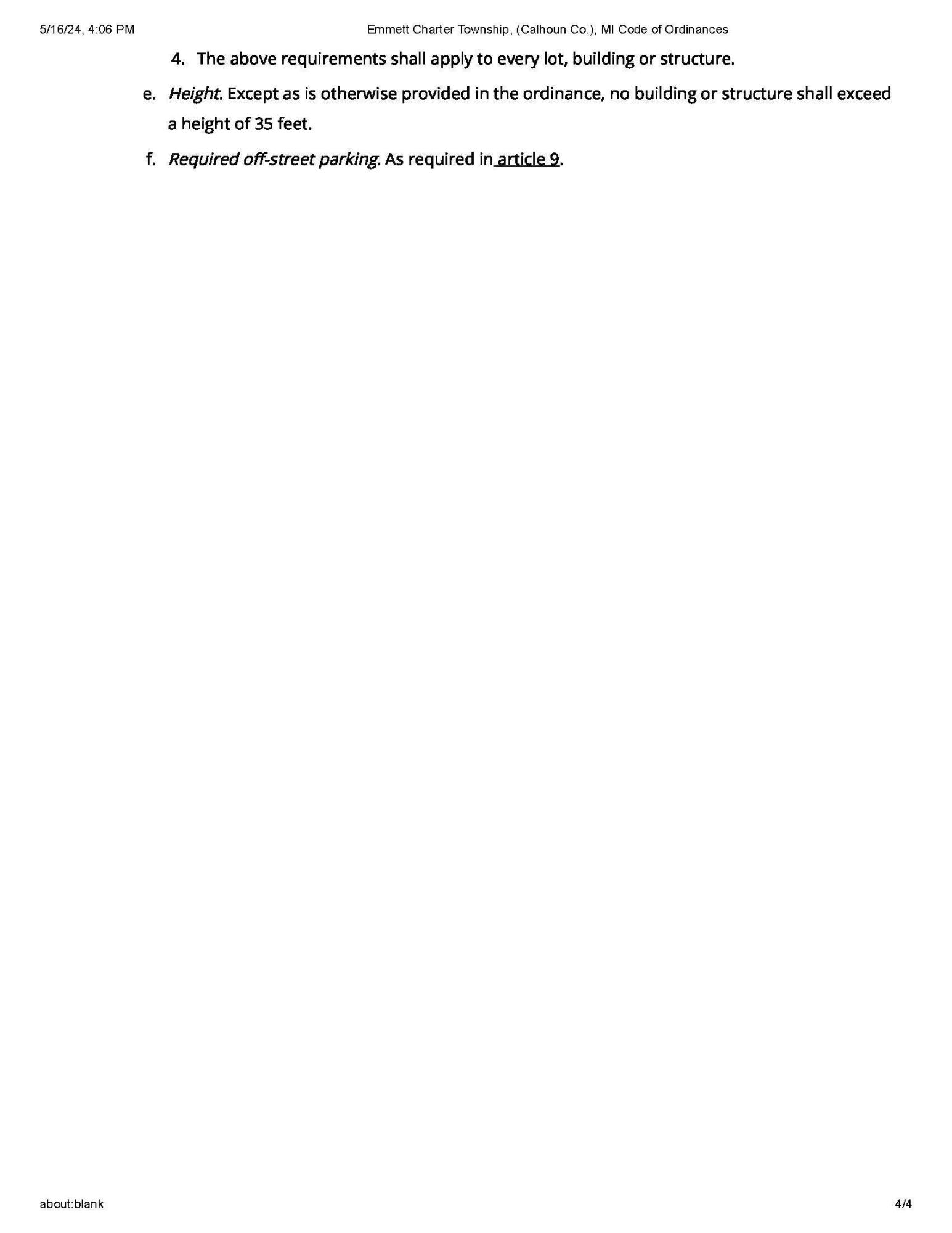 8583 Verona Road Battle Creek, MI 49014 - Photo 5 of 7 EmmettCharterTownshipCalhounCo.MICodeofO