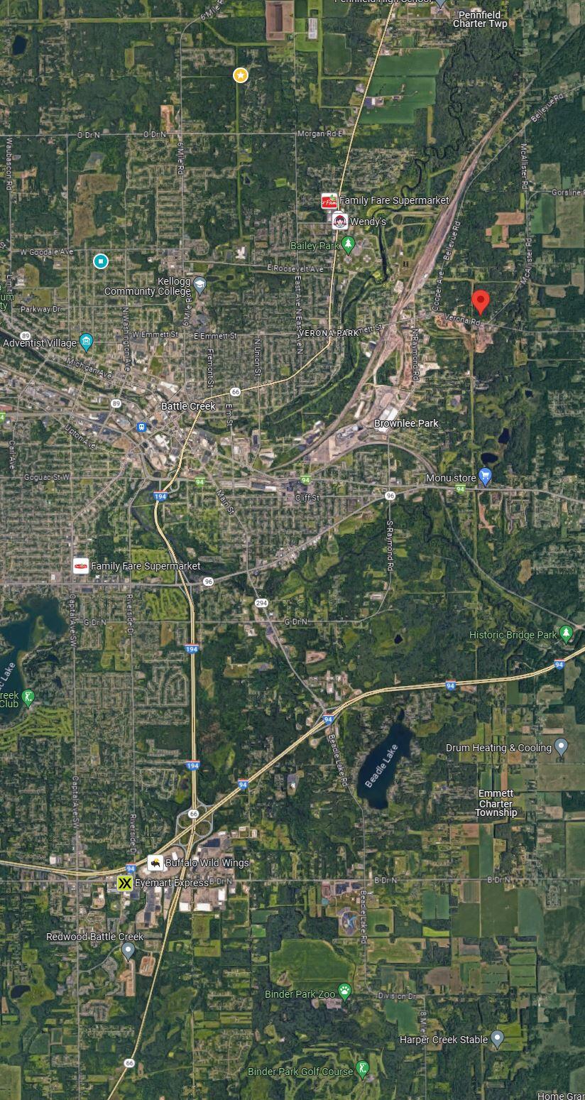 8583 Verona Road Battle Creek, MI 49014 - Photo 6 of 7 Location Aerial