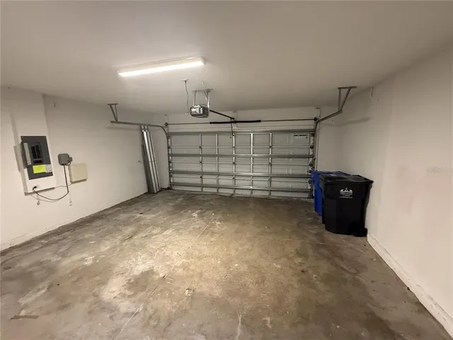 a view of a garage