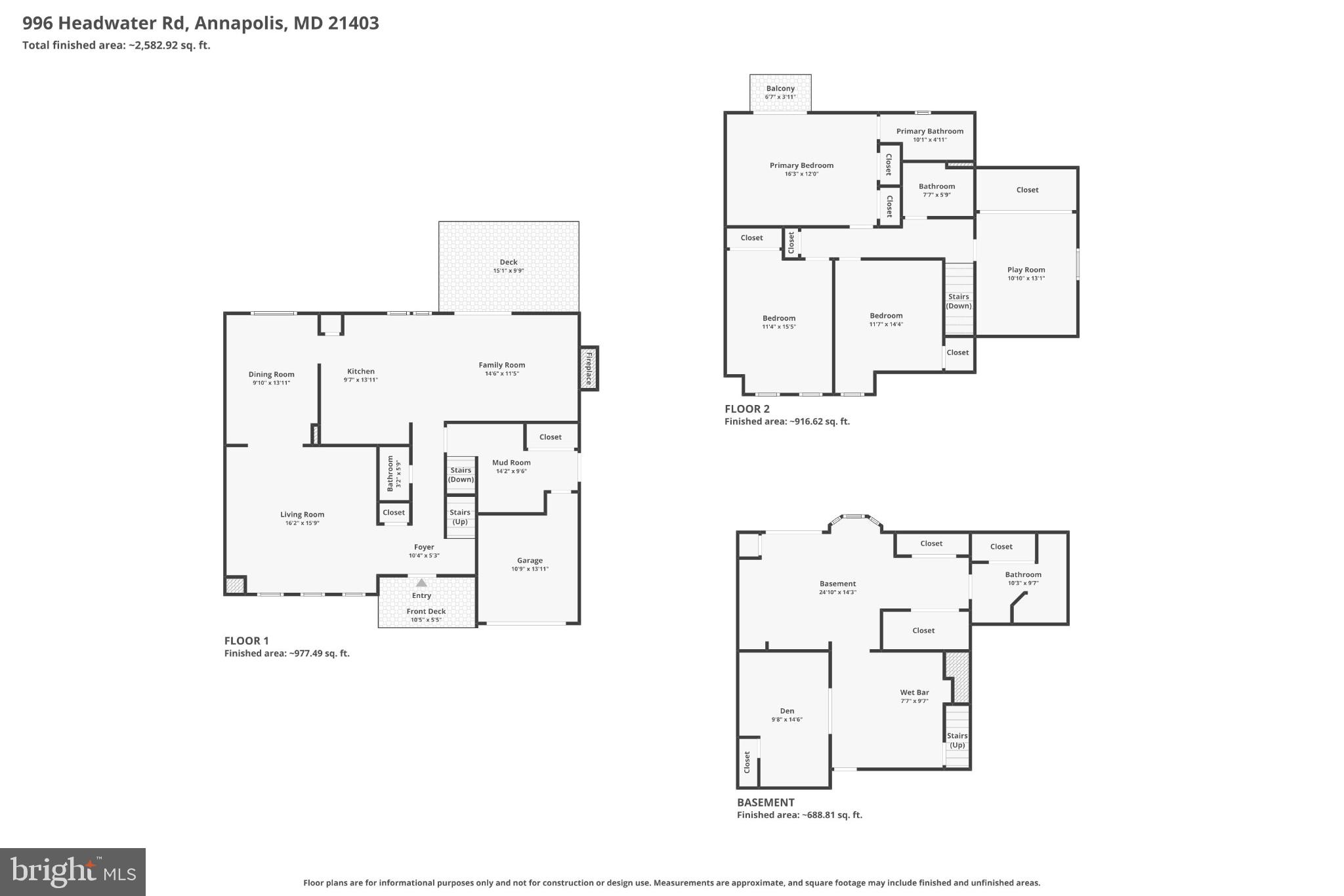 996 Headwater Road Annapolis, MD 21403 - Photo 58 of 59 Spacious floor plans for modern living.
