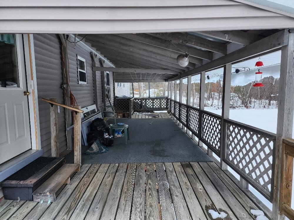 232 Dickvale Road Peru, ME 04290 - Photo 18 of 28 18 Back Deck