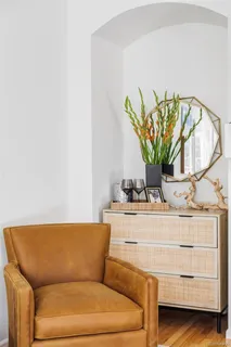 a living room with a couch