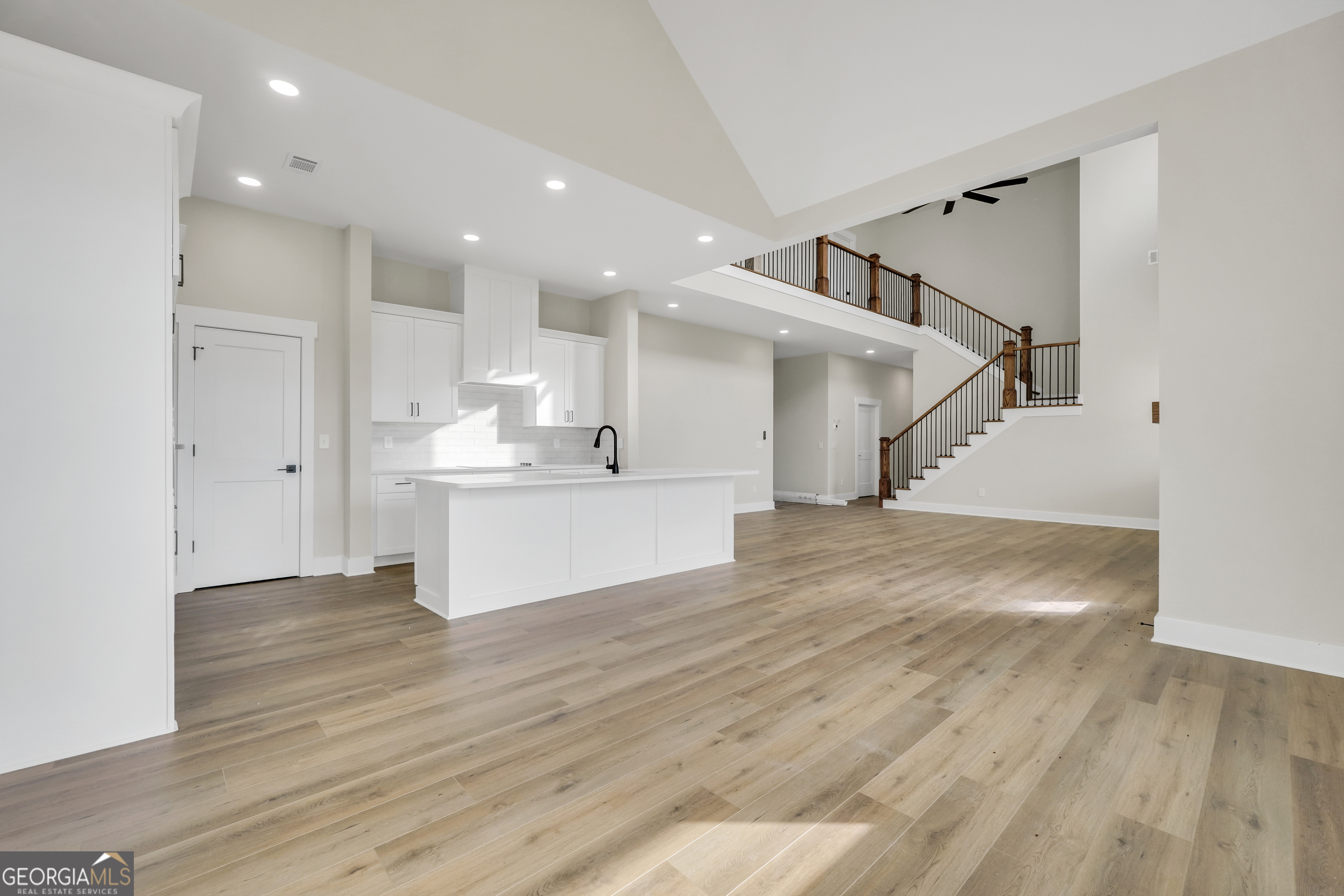 267 East Knight Road McDonough, GA 30252 - Photo 6 of 17 a view of a kitchen with kitchen and wooden floor
