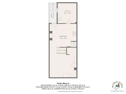 a view of an empty room with a fireplace