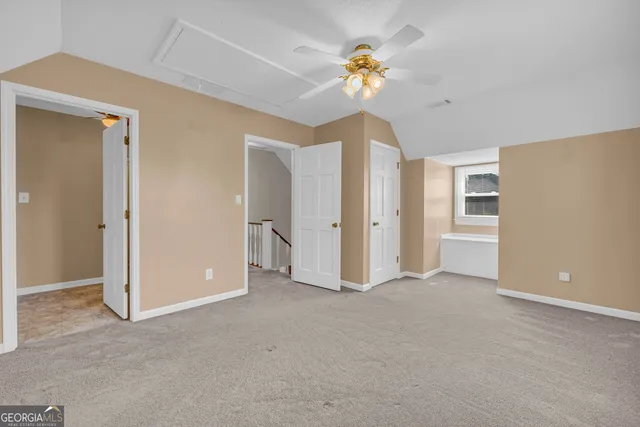 a bathroom with a shower curtain