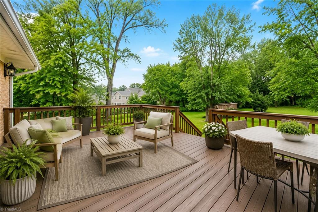626 Kenneth Road Greensboro, NC 27455 - Photo 27 of 34 Enjoy outdoors with private, large backyard. Digitally enhanced