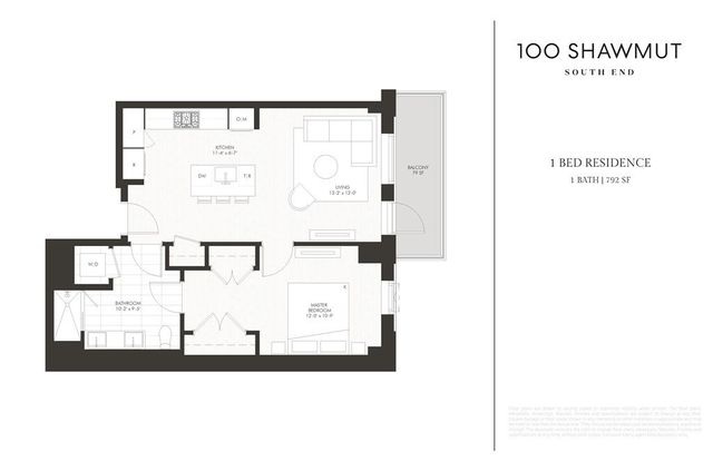 $1,005,525 | 100 Shawmut Avenue, Unit 1112, Boston, MA 02118