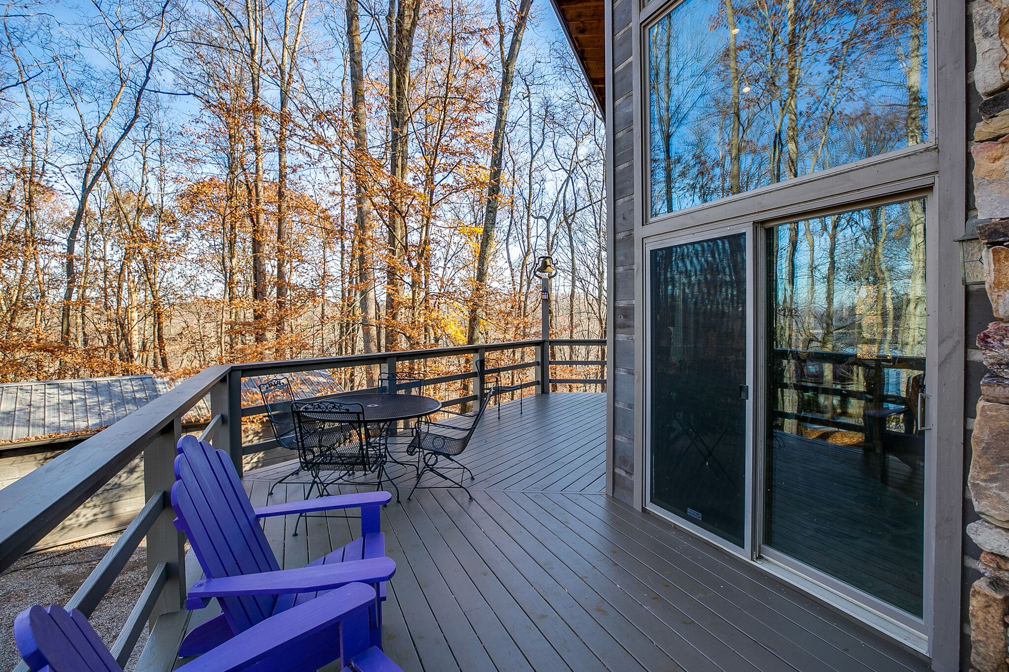660 Rocky Top Road Sparta, TN 38583 - Photo 10 of 39 a view of balcony with wooden floor and outdoor seating