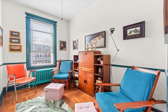 a room with furniture and a window