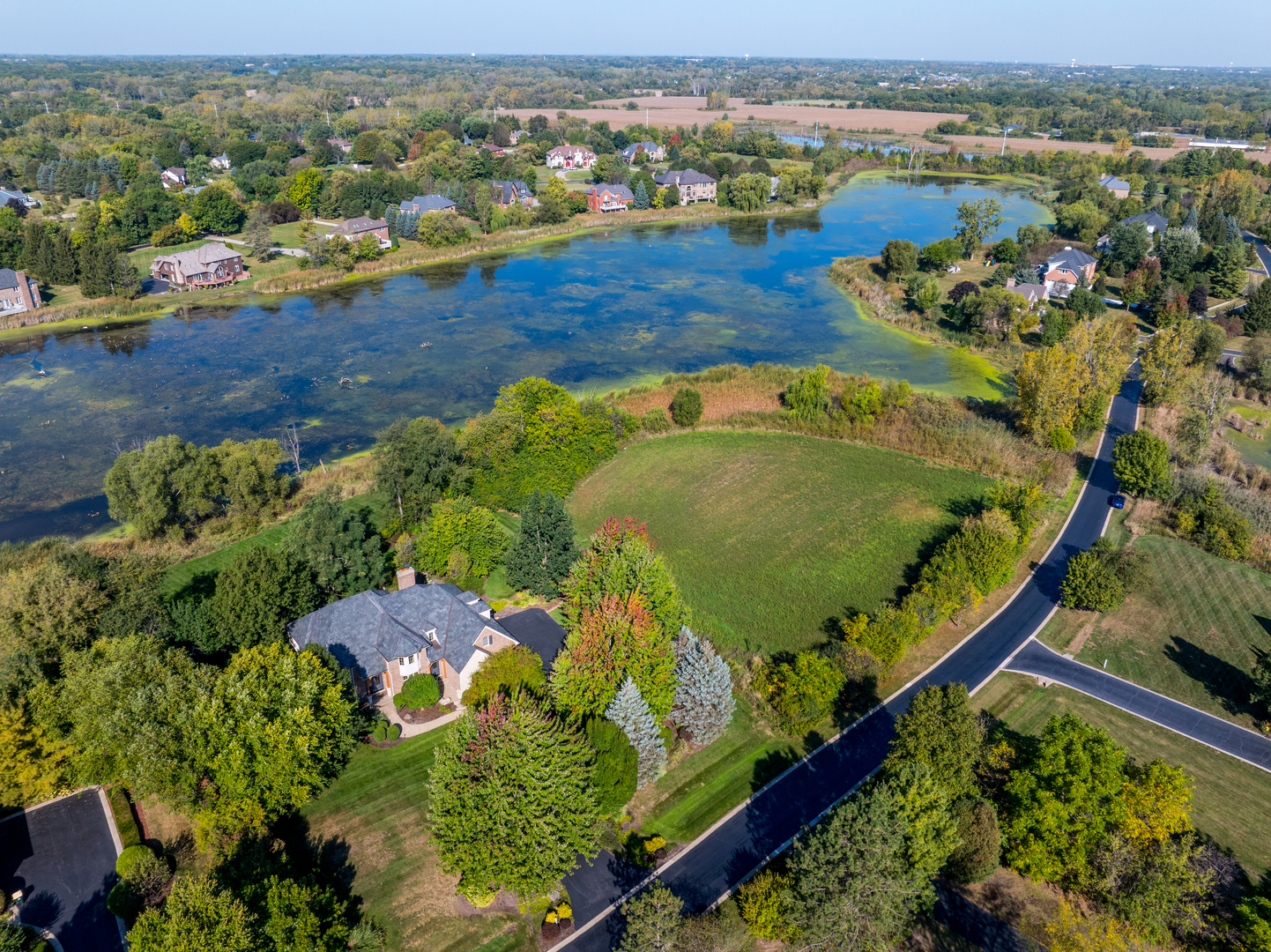 6857 Ellis Drive Long Grove, IL 60047 - Photo 9 of 17 an aerial view of a residential houses with outdoor space