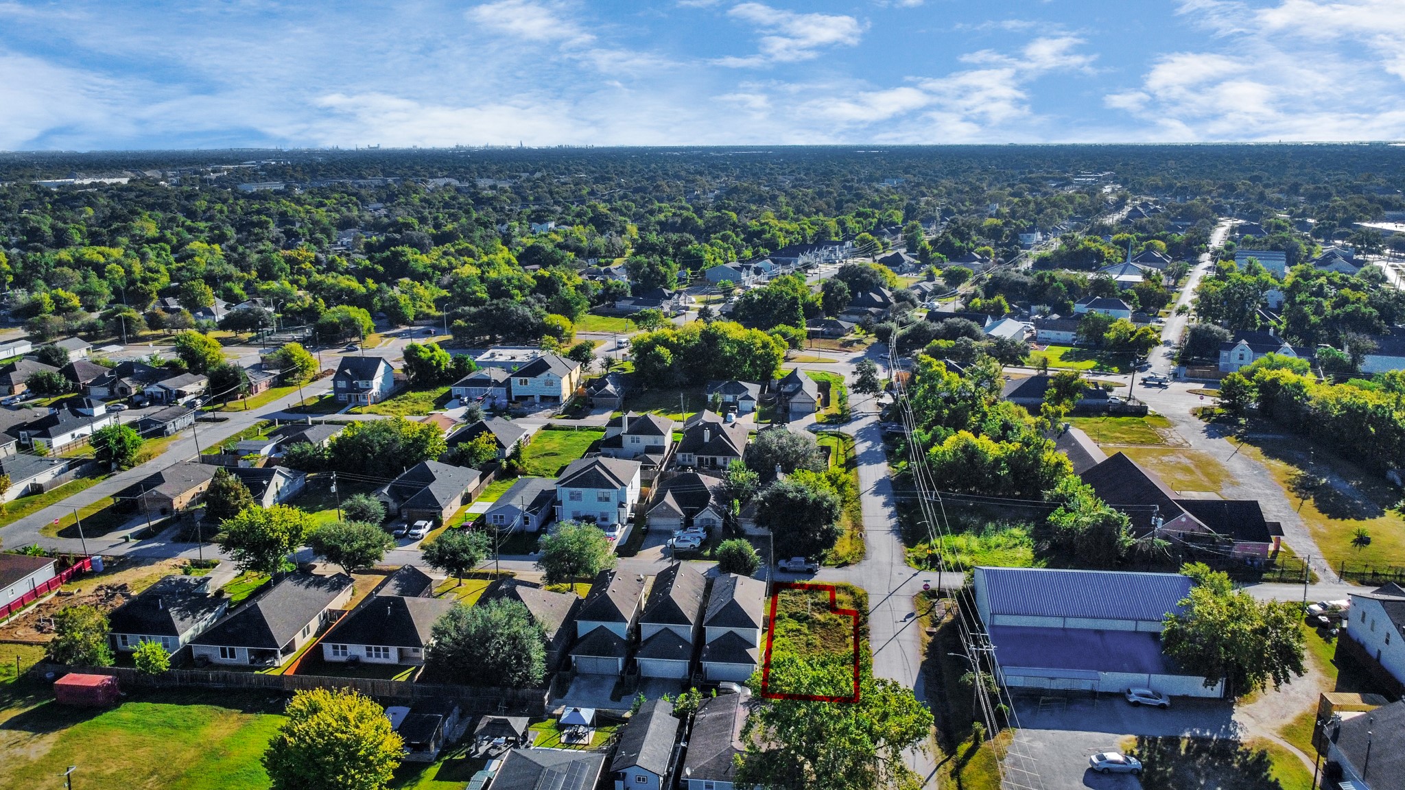 8232 Colonial Lane Houston, TX 77051 - Photo 6 of 7 an aerial view of residential houses with outdoor space