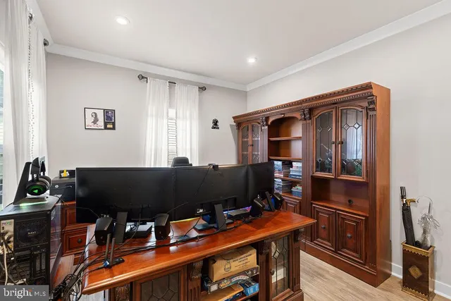 a view of workspace with furniture