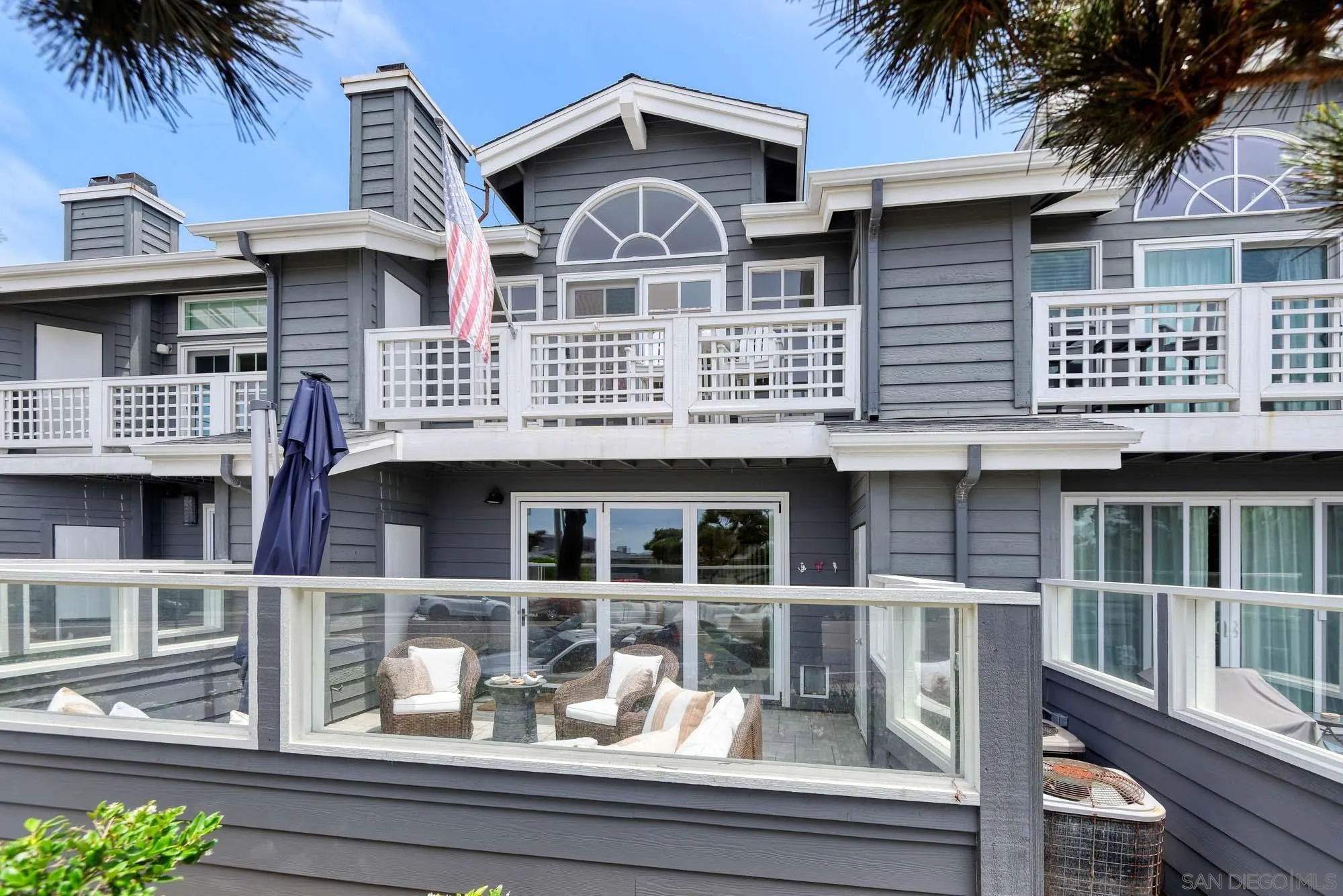 a front view of a house with a porch