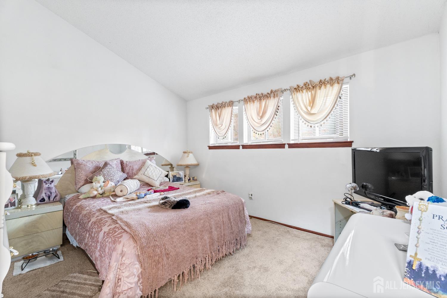 236 Community Circle Old Bridge, NJ 08857 - Photo 30 of 46 a bedroom with a bed and a flat screen tv