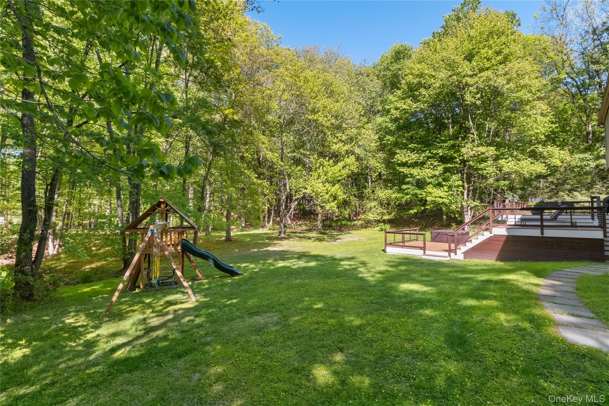 3 Breckenridge Road Chappaqua, NY 10514 - Photo 26 of 34 Large flat backyard with jungle gym